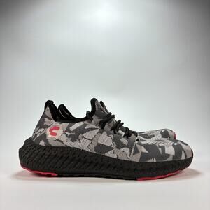 Charly Mikado Gray Black Red Camo Slip On Shoes Sneaker Lightweight Youth Size 4